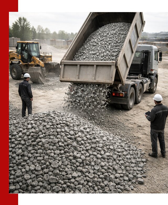 Доставка гранитного щебня фракции 20-40 в Березниках