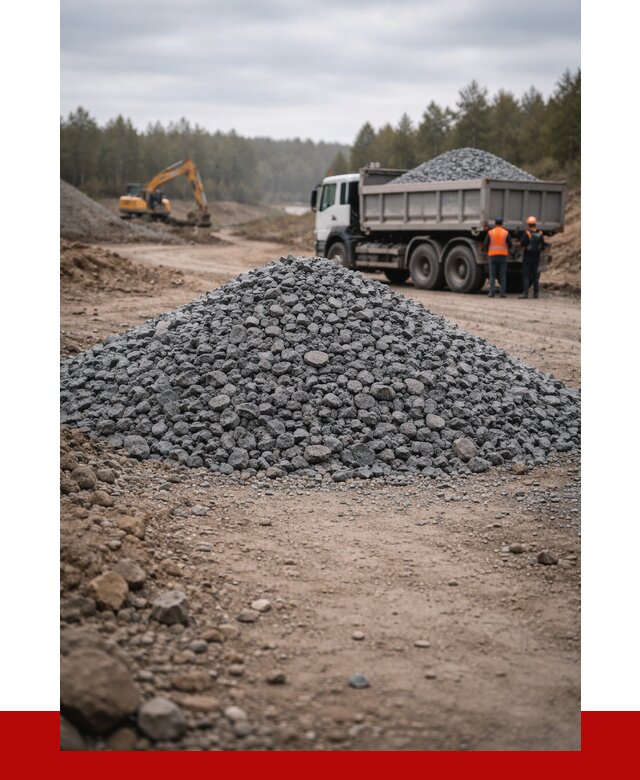 Щебень габбро диабаз фракция 40-70 в Березниках от 2266 р-ПРОНЕРУДБрз