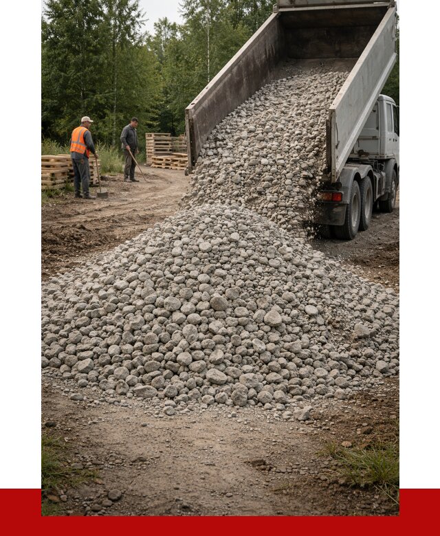 гравийный щебень фракция 70-120 в Березниках от 2523 р. ПРОНЕРУДБрз