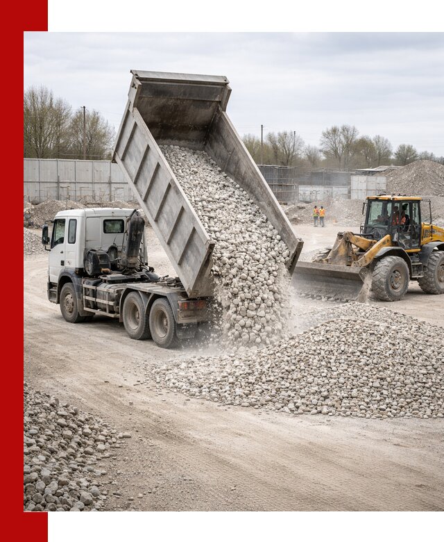 Доставка и продажа известнякового щебня в Березниках