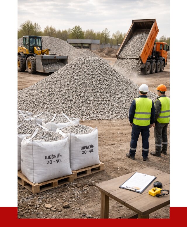 Известняковый щебень 20-40 в Березниках от 2163 р. ПРОНЕРУДБрз
