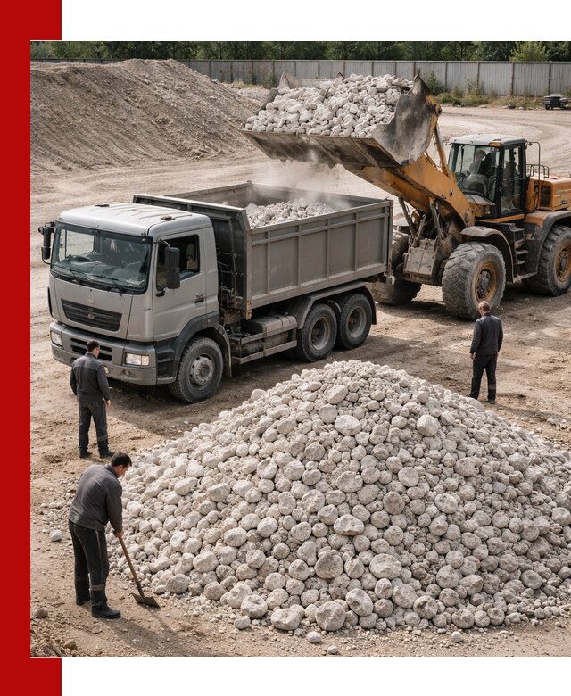 Известняковый щебень фракция 70–150 с доставкой в Березниках