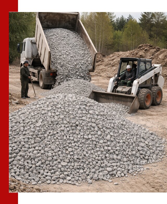 Доставка доломитового щебня в Березниках напрямую от карьера