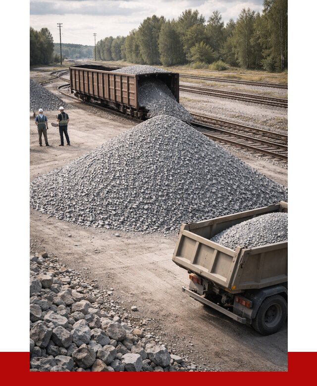 Железнодорожный щебень 20-60 в Березниках от 1751 р. | ПРОНЕРУДБрз