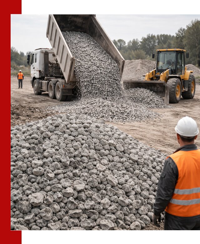 Доставка бетонного щебня фракции 20-40 в Березниках