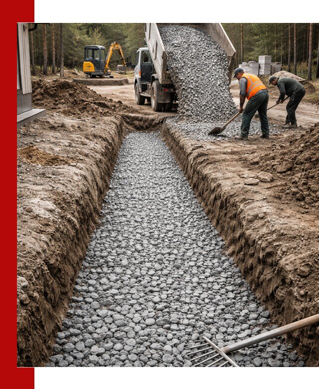 Щебень для дренажа с доставкой в Березниках высокого качества