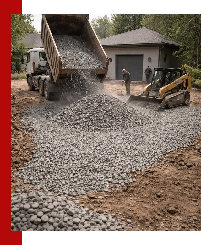 Щебень для парковки в Березниках: доставка и укладка качественного материала