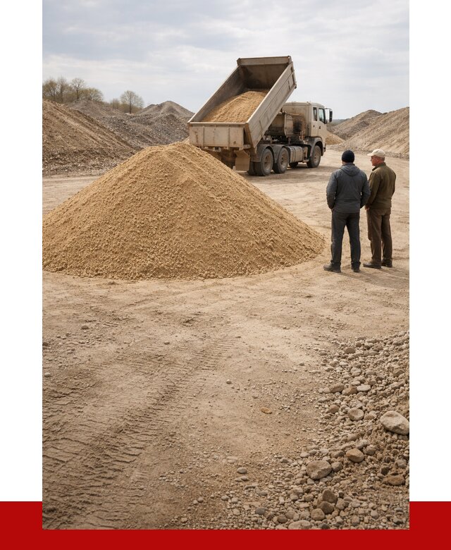 Карьерный песок крупнозернистый в Березниках от 8754 р | ПРОНЕРУДБрз