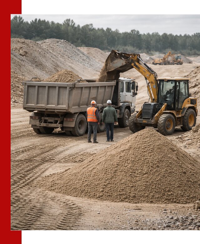 Карьерный среднезернистый песок с доставкой в Березниках