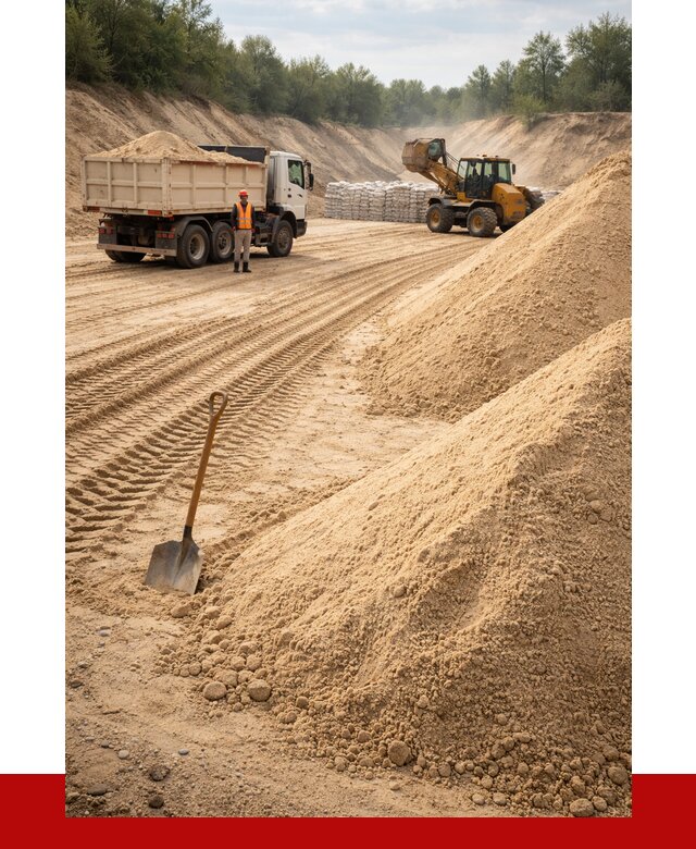 Карьерный песок мелкозернистый в Березниках от 9269 р. | ПРОНЕРУДБрз