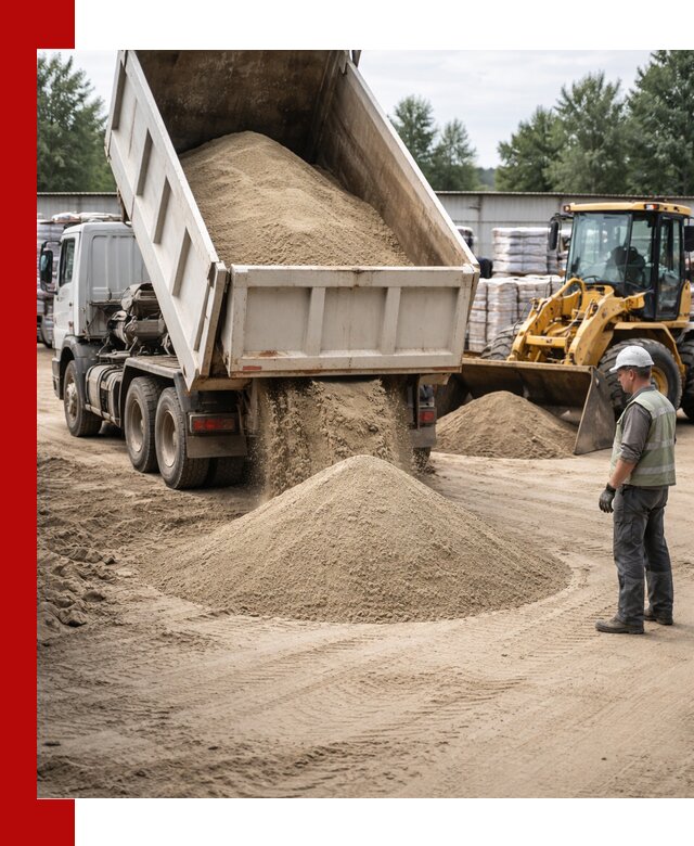 Поставка и доставка песка для бетона в Березниках