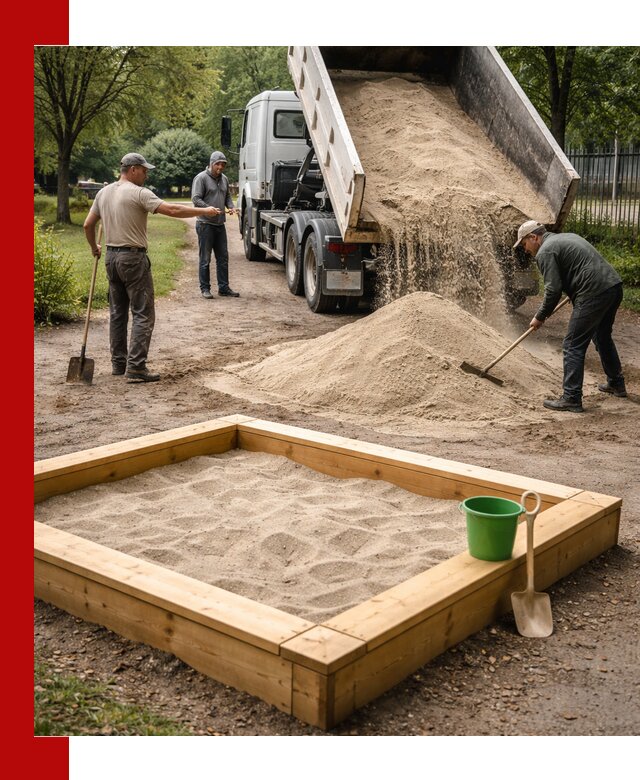Песок для песочницы с доставкой в Березниках недорого и чистый