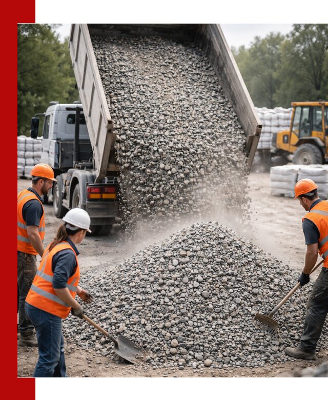 Доставка гравия и камня в Березниках оптом и в розницу