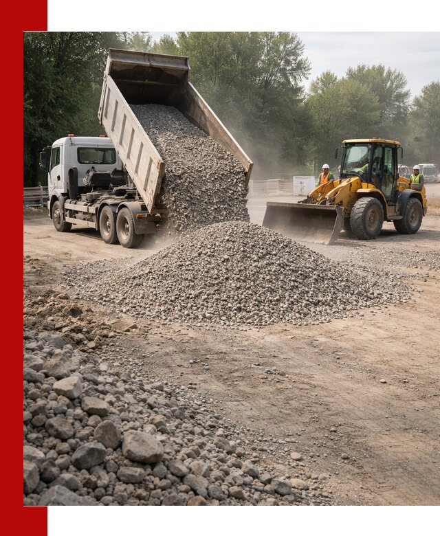 Гравий фракция 5–20 доставка в Березниках оптом и в розницу