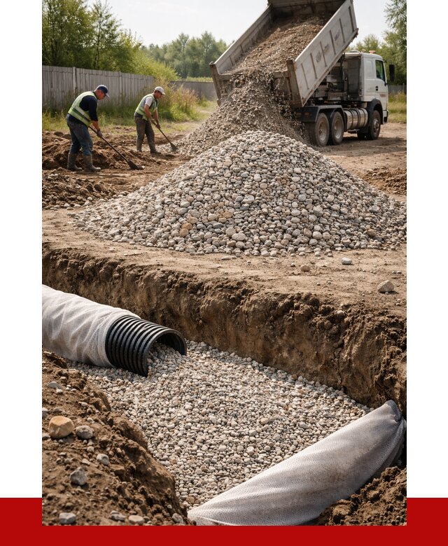 Гравий для дренажа в Березниках от 2266 р., доставка ПРОНЕРУДБрз