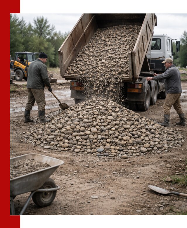 Доставка гальки речной оптом и в розницу в Березниках