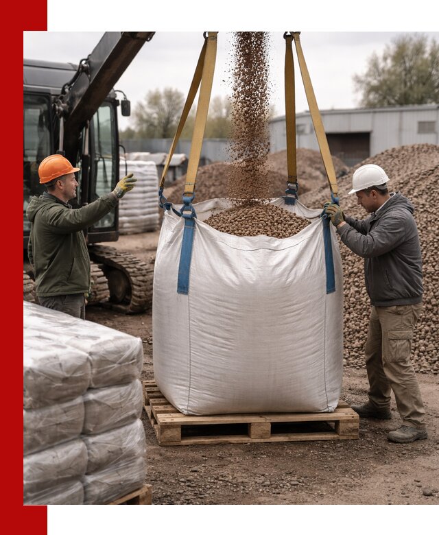 Керамзит в биг-бегах с доставкой в Березниках