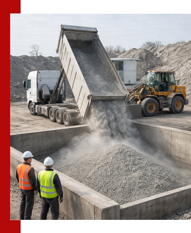 Доставка цемента навалом в Березниках крупными партиями