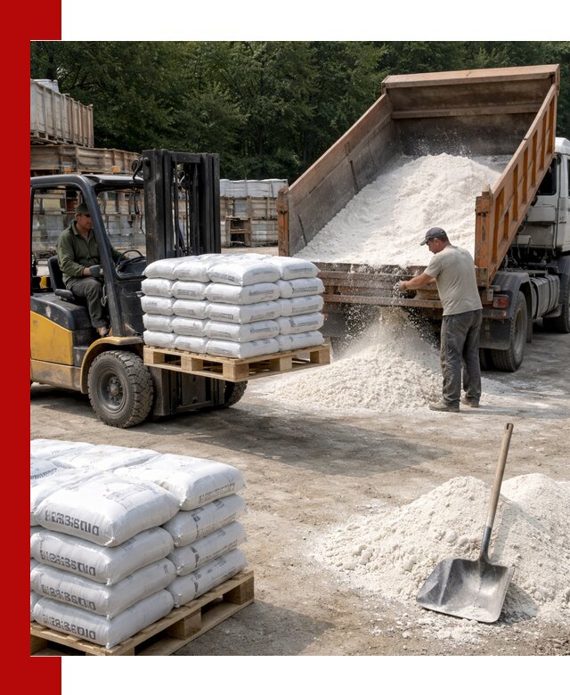 Доставка строительной извести оптом и в розницу в Березниках