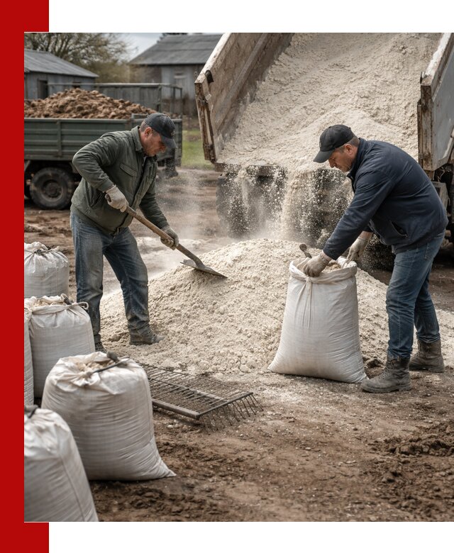 Доставка извести пушонки в Березниках оптом и мелким оптом