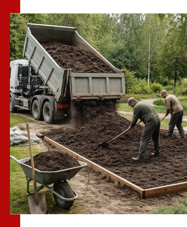 Доставка грунта для озеленения и благоустройства в Березниках
