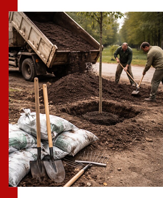 Грунт для посадки деревьев в Березниках — доставка и подготовка почвы