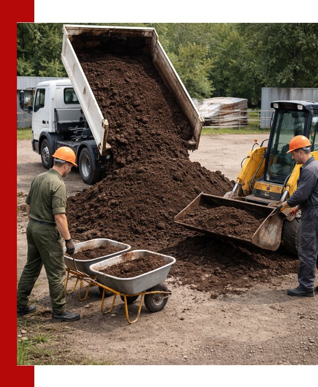 Доставка торфо-земляной смеси в Березниках для огорода и ландшафта
