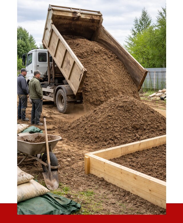 Торфо песчаная смесь в Березниках с доставкой от 1905 р. | ПРОНЕРУДБрз