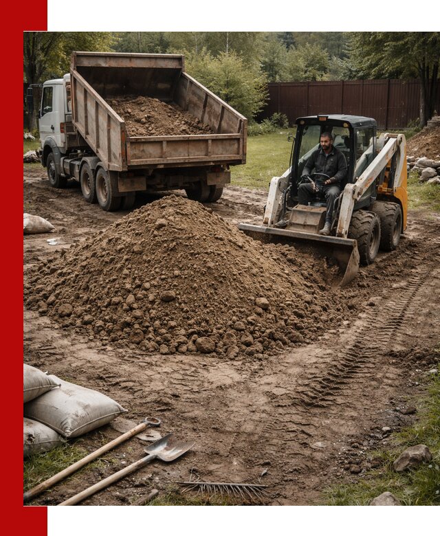 Суглинок для планировки участков в Березниках с доставкой и выгрузкой