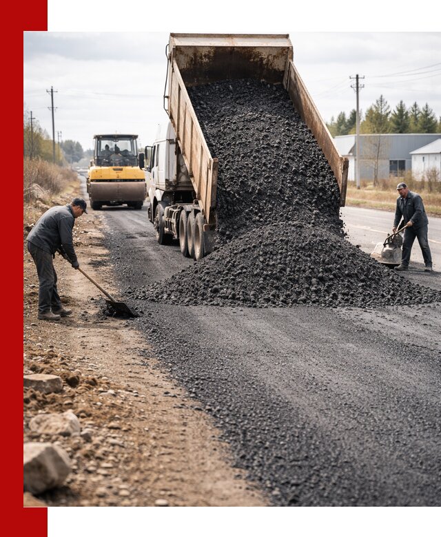 Асфальтовая крошка для дорог в Березниках — поставка и доставка