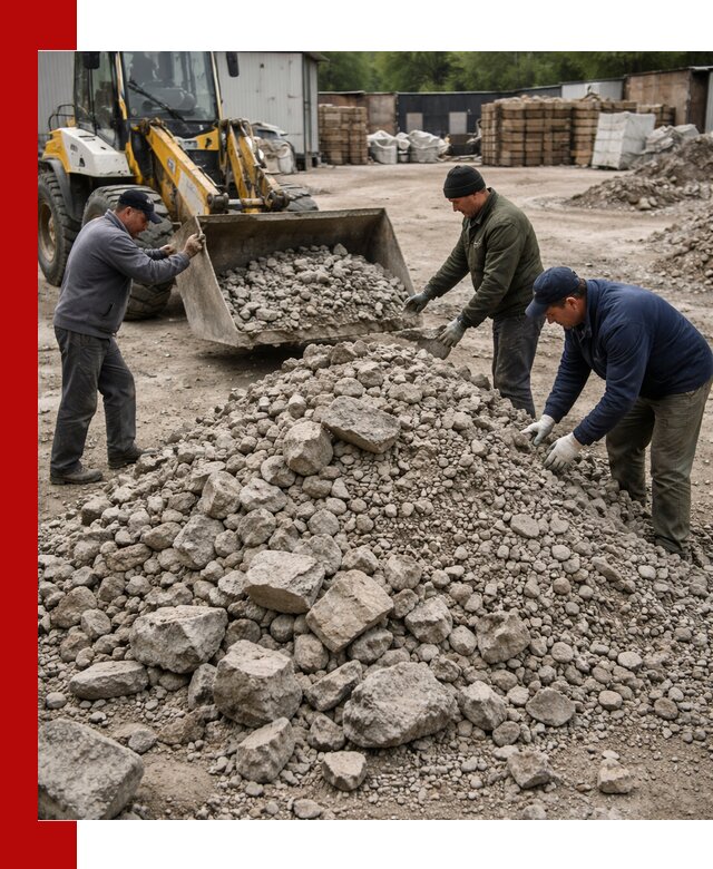 Демонтаж и вывоз бой бетона в Березниках
