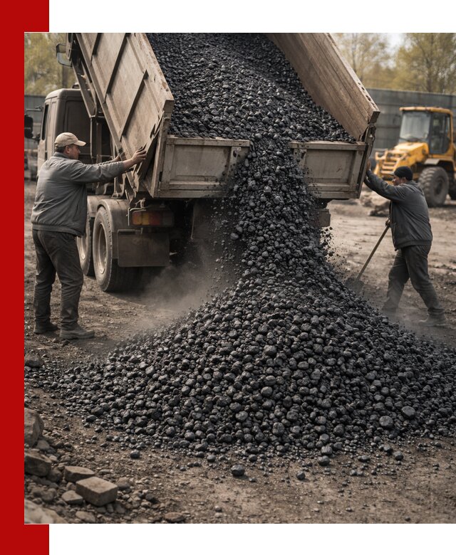 Доставка угля семечка самосвалами в Березниках
